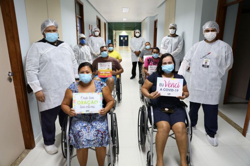 Hospital de Combate à Covid-19 Nilton Lins alcança cerca de 450 altas médicas