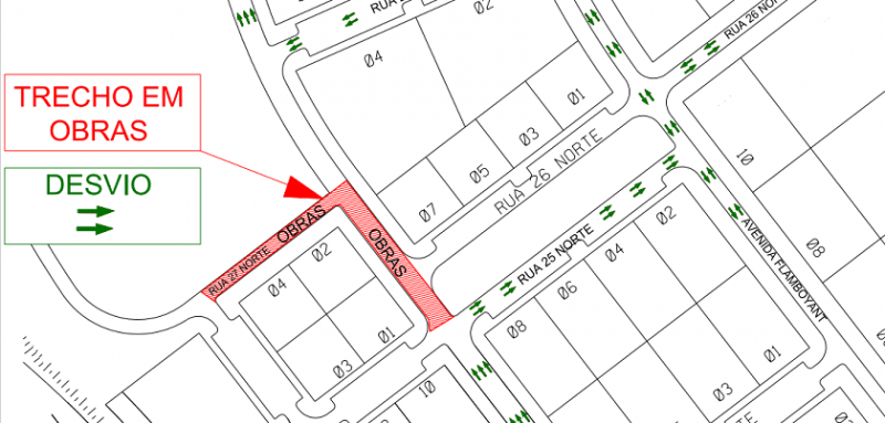 Trânsito na Avenida Castanheiras será interditado no domingo (17)