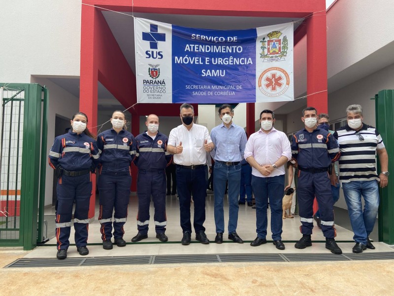 Governo inaugura base do Samu e Centro de Especialidades em Corbélia