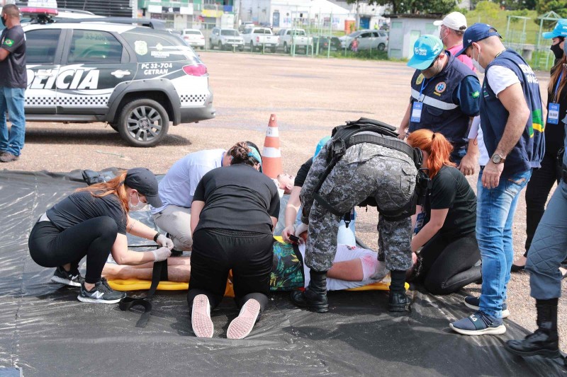 Ministério da Saúde realiza simulação de Incidente com Múltiplas Vítimas (IMV) em Manaus