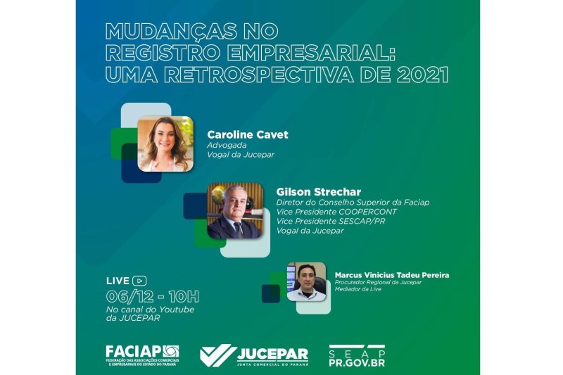 Jucepar explica em live mudanças sobre o registro de empresas em 2021