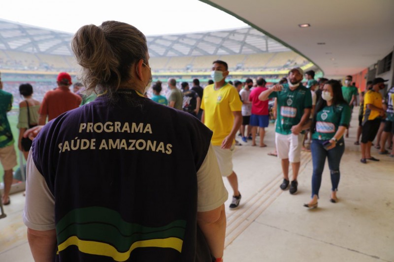 Governo do Amazonas atua na orientação para cumprimento do protocolo sanitário no jogo Manaus FC x Ypiranga