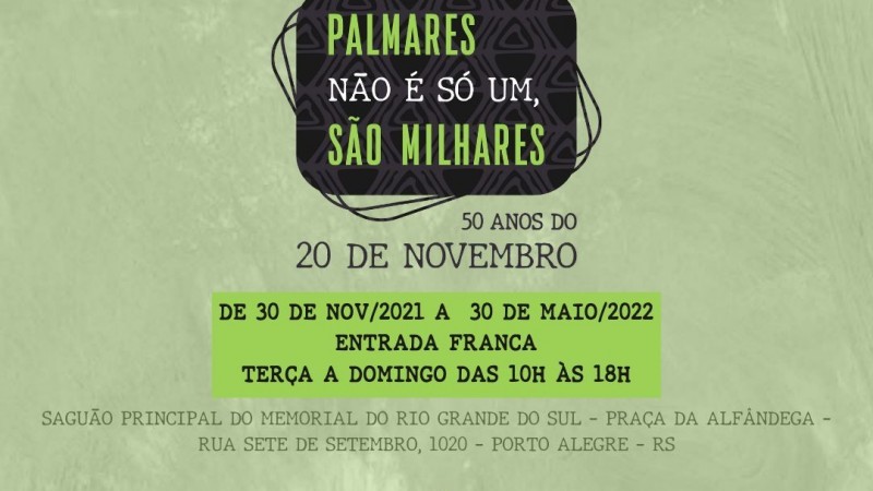 Museu Antropológico apresenta exposição sobre os 50 anos do 20 de Novembro