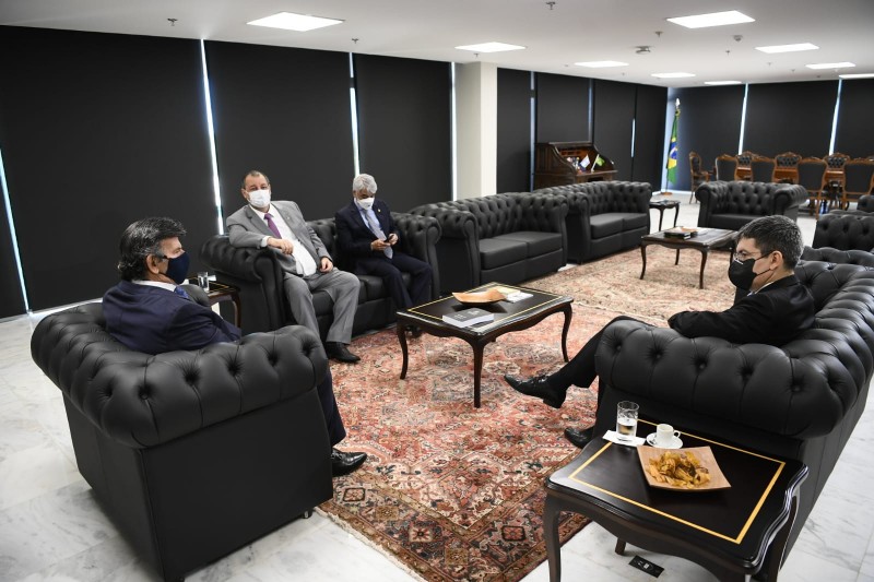 Senadores entregam relatório final da CPI da Pandemia ao presidente do STF