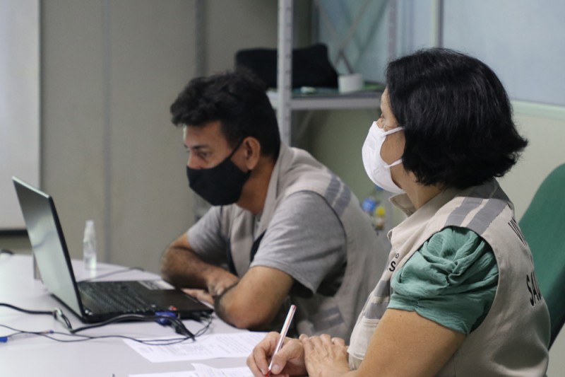 Ação da Comec empresta bicicletas para passageiros do transporte coletivo