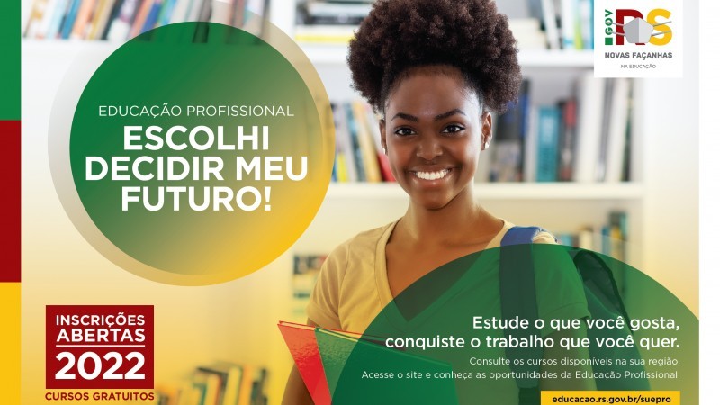 Educação profissional tem cerca de 22 mil vagas para o ano letivo 2022 na rede estadual de ensino