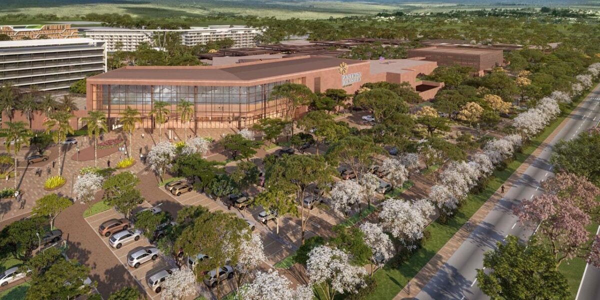 Novo shopping perto do aeroporto terá piscina de ondas e cinema a céu aberto