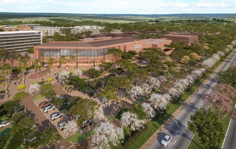 Novo shopping perto do aeroporto terá piscina de ondas e cinema a céu aberto