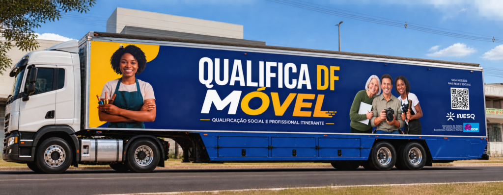 Qualifica DF Móvel abre 907 vagas gratuitas em quatro regiões do DF